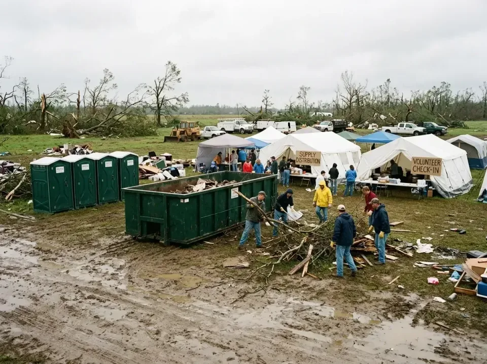 disaster-relief-recovery-camp-006 — client result, Roll-off Dumpster & Portable Bathroom Rentals in New York