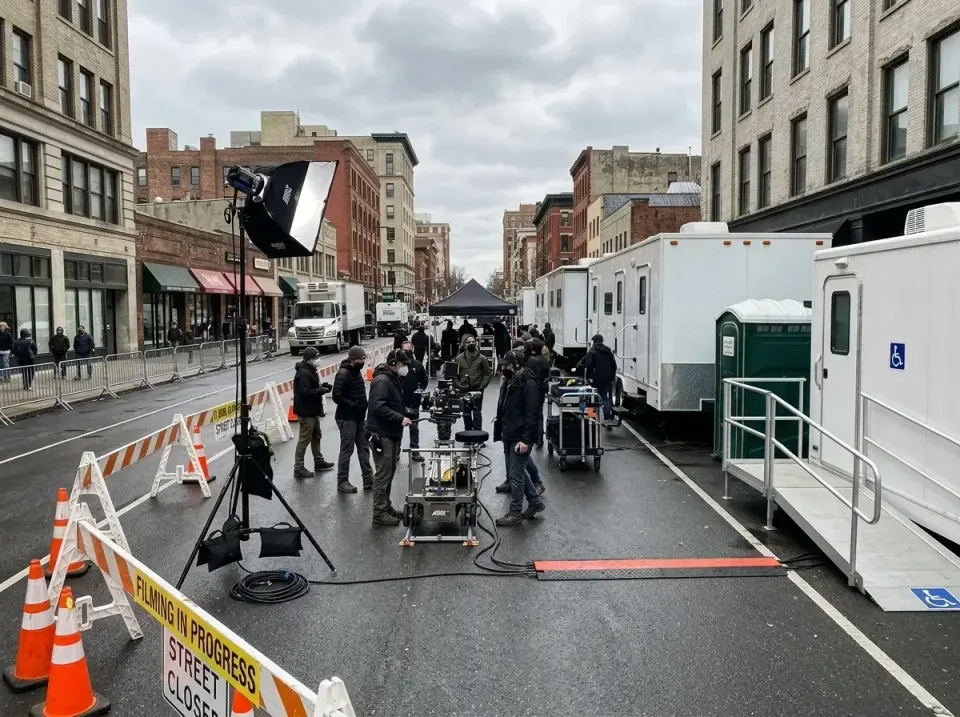 film-production-set-trailers-a-006 — expert technician, Roll-off Dumpster & Portable Bathroom Rentals in New York