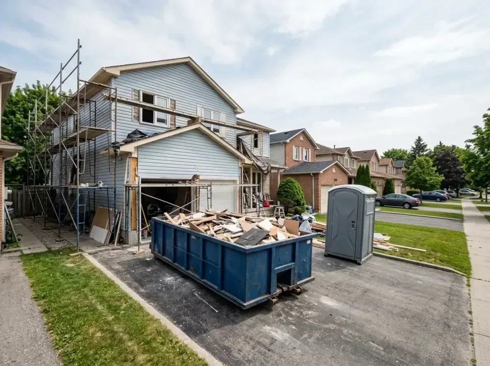 home-renovation-driveway-dumps-009 — Cost of Roll-Off Dumpster & Portable Bathroom Rentals in New York, Roll-off Dumpster &…