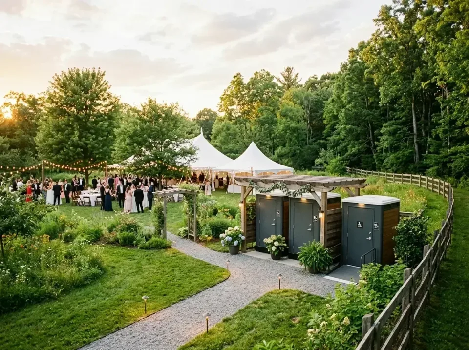 outdoor-wedding-reception-rest-002 — trusted local provider team, Roll-off Dumpster & Portable Bathroom Rentals in New York