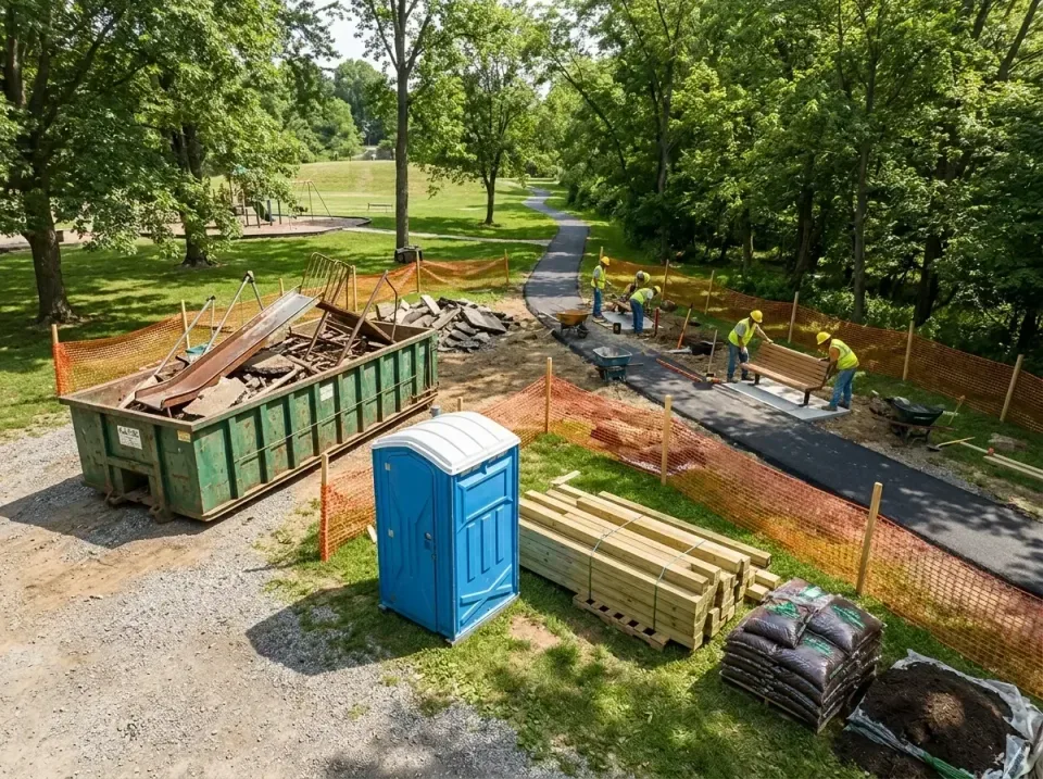 public-park-renovation-project-010 — featured hero banner, Roll-off Dumpster & Portable Bathroom Rentals in New York